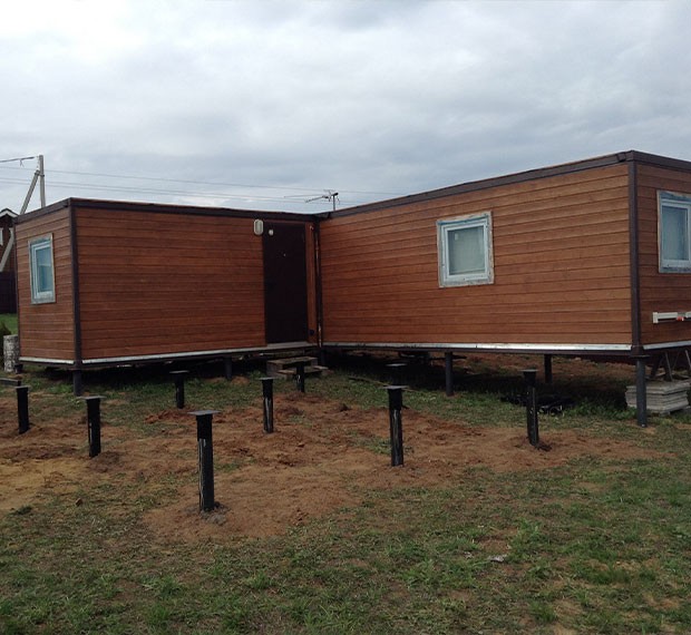 Винтовые сваи под бытовку в Луховицах